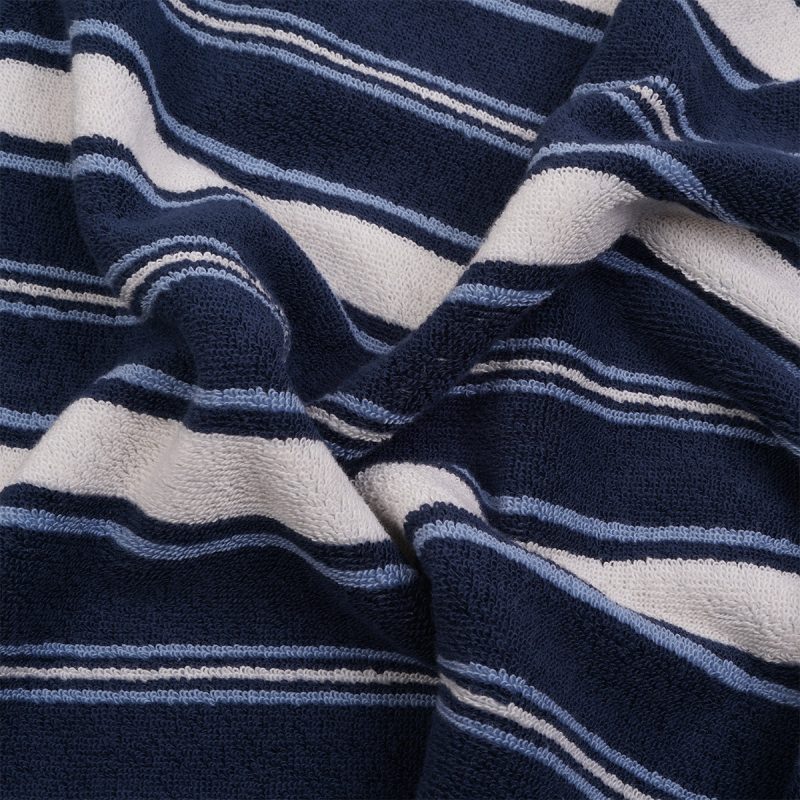 0014 PigletinBed ShorehamStripe Towel AstralBlue Detail2