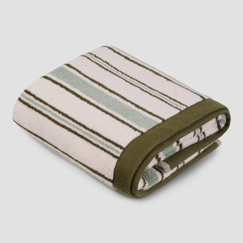 0025 PigletinBed ShorehamStripe BathMat SageBotanicalGreen