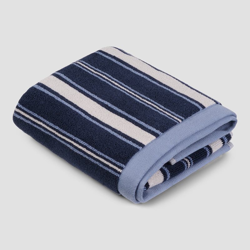 0027 PigletinBed ShorehamStripe BathMat AstralBlue