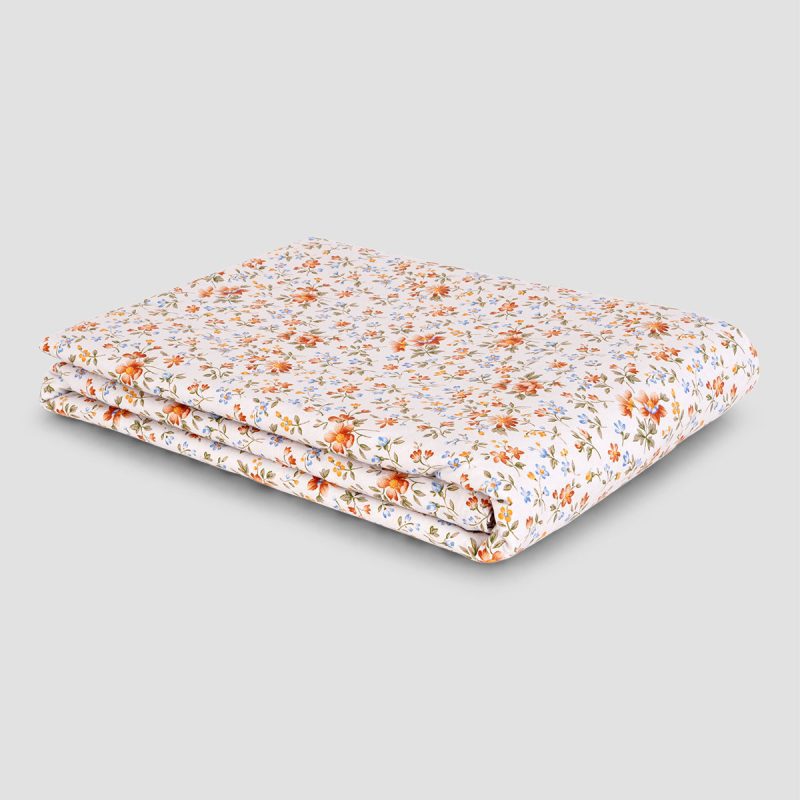 0070 PigletinBed CottageFloral CottonBedding Milk Duvet