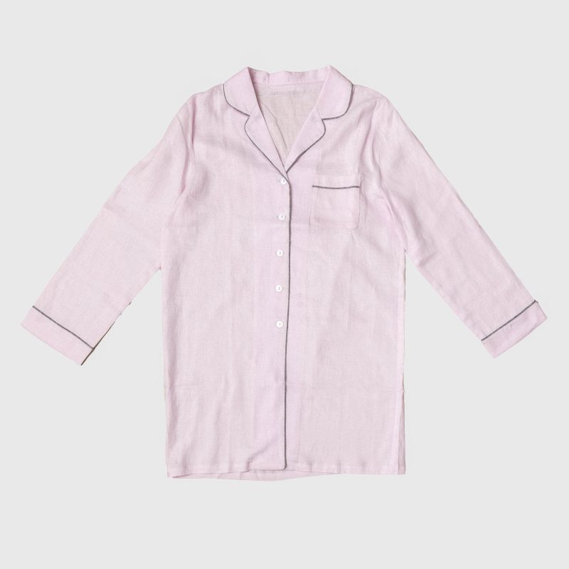 Blush Pink Night Shirt Piglet in Bed