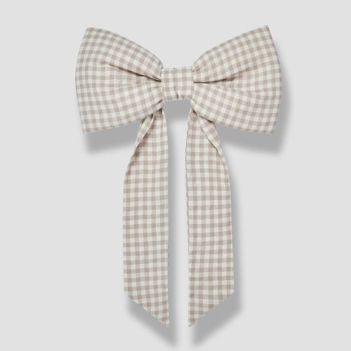 CHRISTMAS BOWS MUSHROOM GINGHAM 1