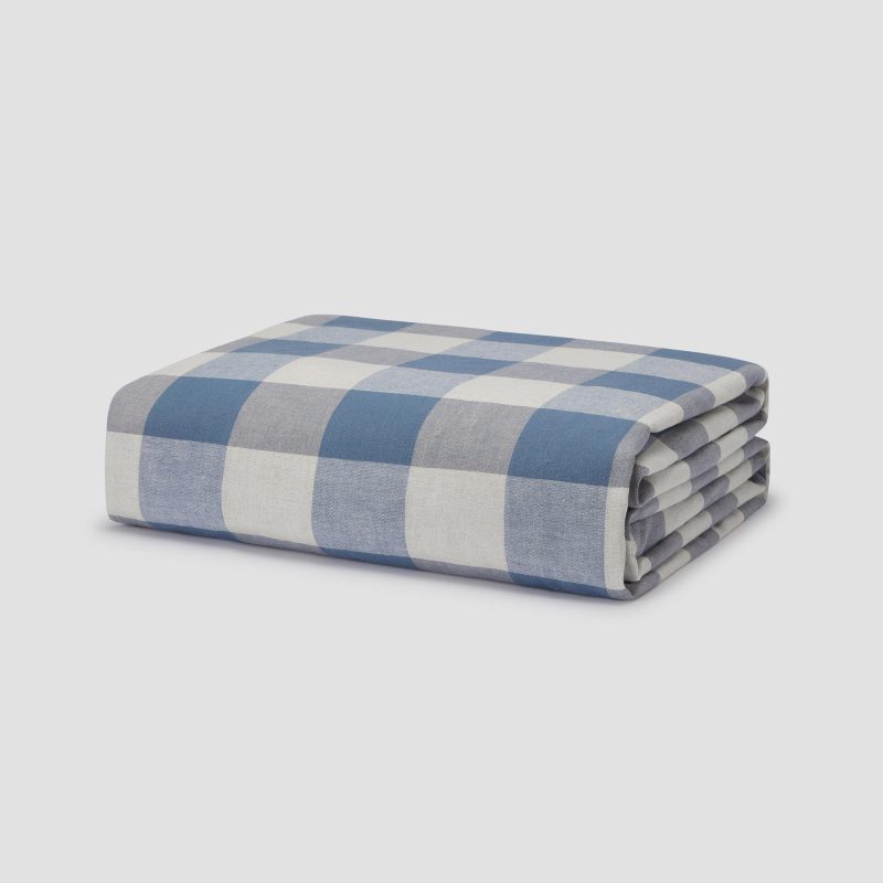 EMSWORTH CHECK BLUEBERRY DUVET COVER