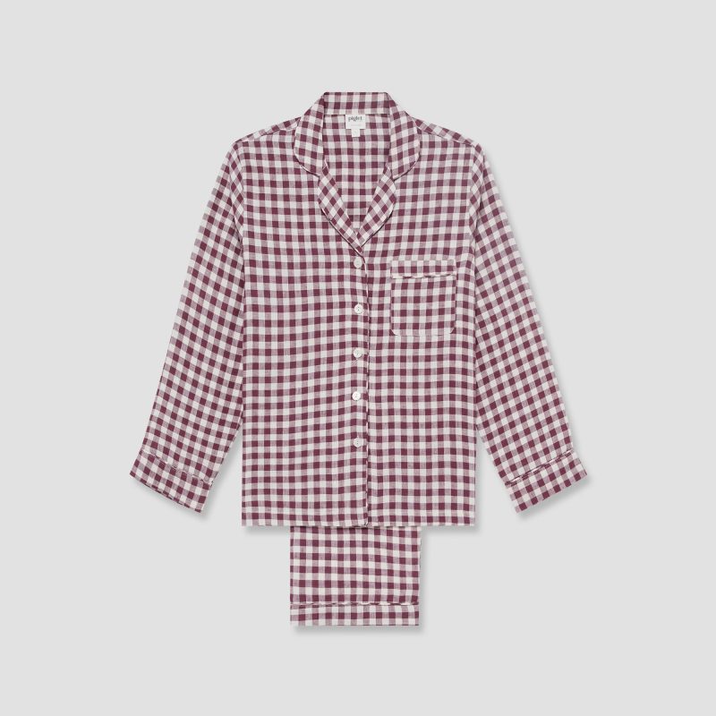 GINGHAM BERRY PYJAMA SET WOMENS 1