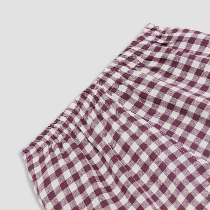 GINGHAM BERRY PYJAMA SHORTS 2