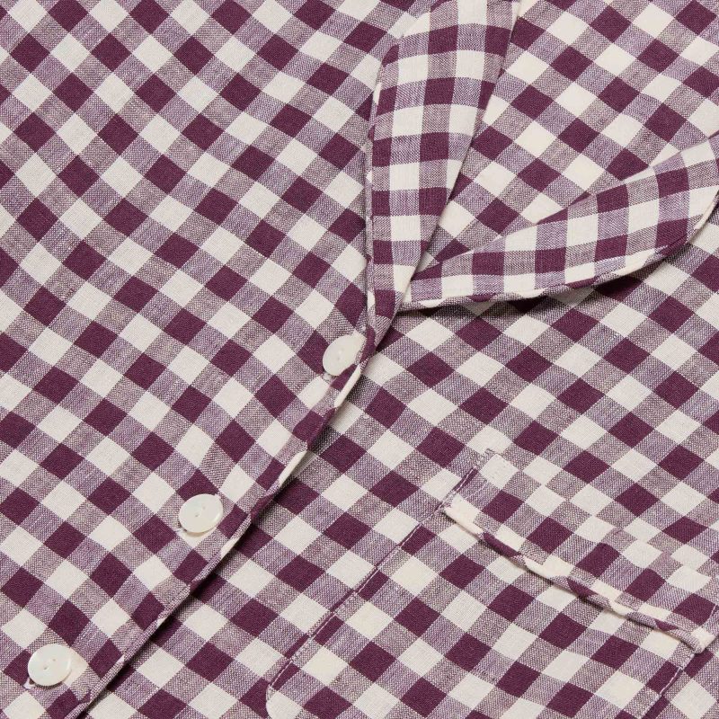 GINGHAM BERRY PYJAMA TOP WOMENS 3