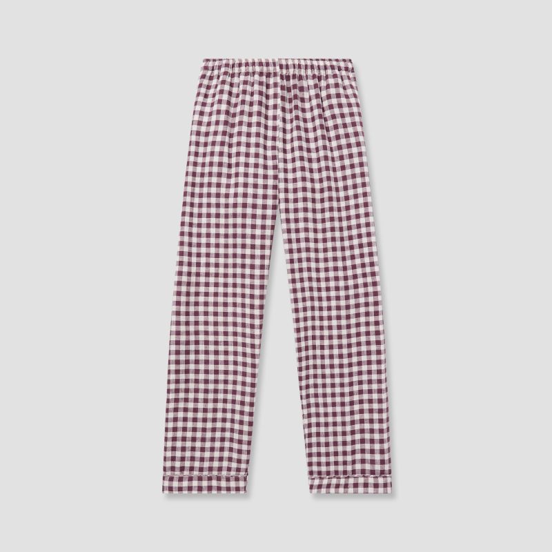 GINGHAM BERRY PYJAMA TROUSERS 1