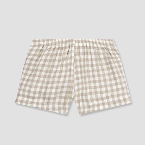 GINGHAM MUSHROOM PYJAMA SHORTS 1