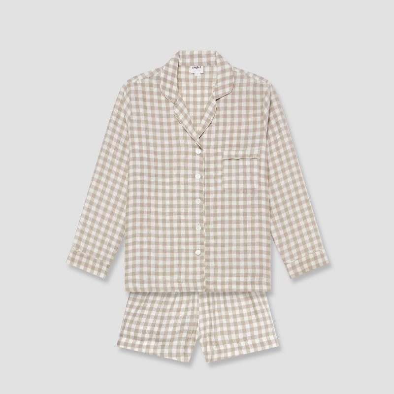 GINGHAM MUSHROOM PYJAMA TOP 1 SET SHORTS