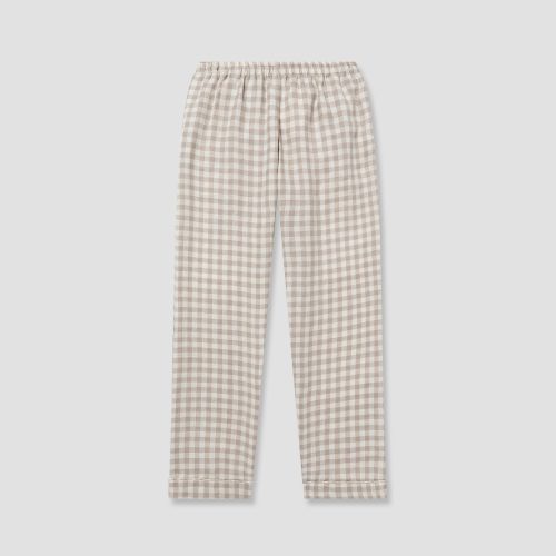 GINGHAM MUSHROOM PYJAMA TROUSERS 1