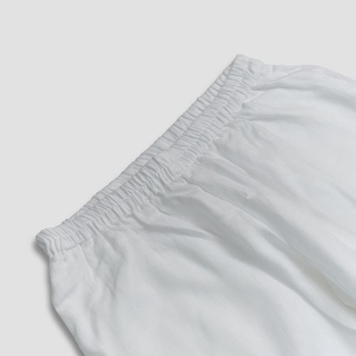 Linen Pajama Cami set white Piglet in Bed 2