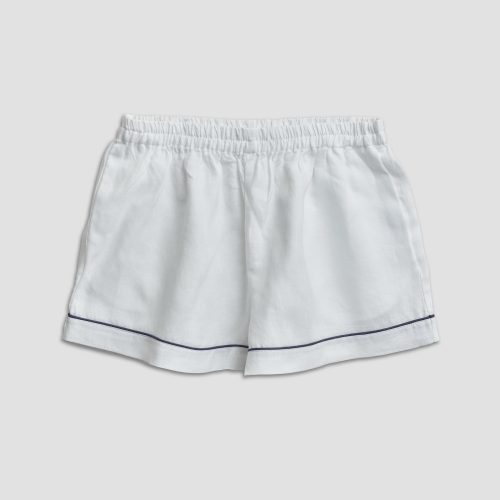 Linen Pajama Shorts Piglet in Bed 2