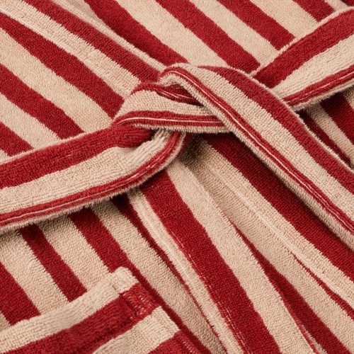 PEMBROKE STRIPE ROBE SANDSTONE RED 2