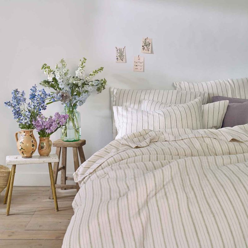 Piglet In Bed Linen Bedding Pear Ticking Stripe 1300x1300 Web 2 5c690307 89d0 4be4 a489 79c306893800