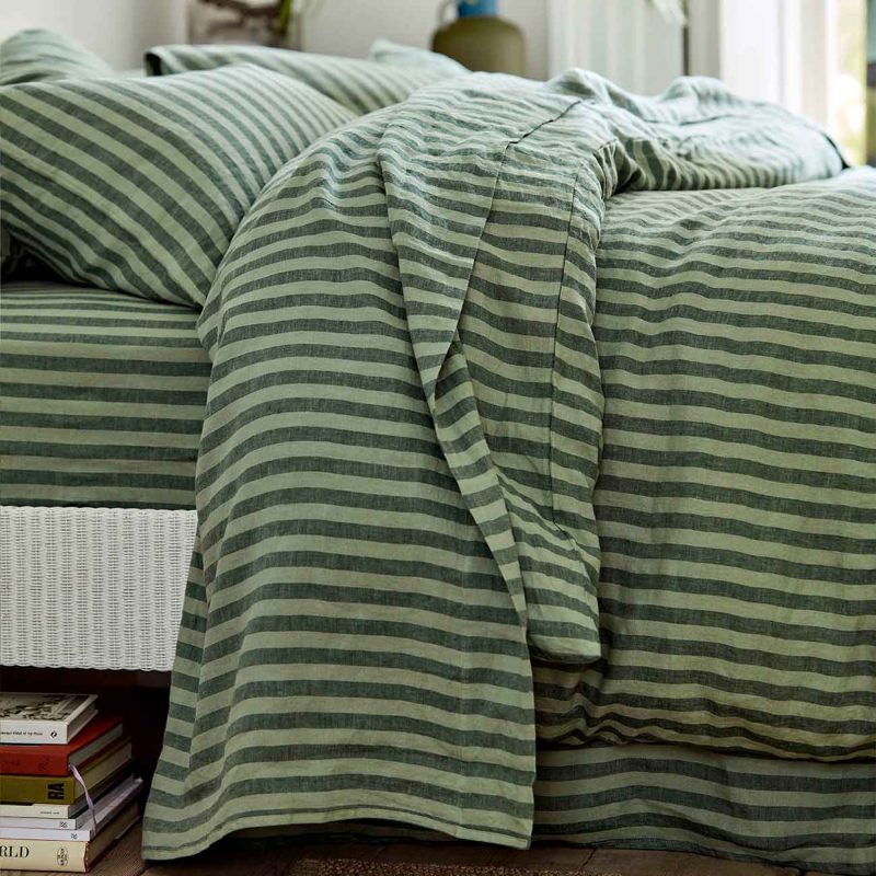 Piglet in Bed Pembroke Stripe Bedding Pine Green 6 7ebba4cf fc1f 4595 ad54 32414073445e