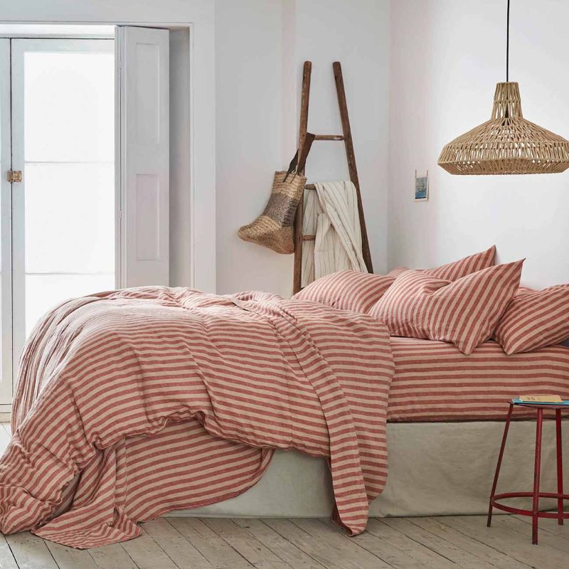 Piglet in Bed Pembroke Stripe Bedding Sandstone Red 1 bb03b1cc 4463 4623 b620 bc0dfde588b4