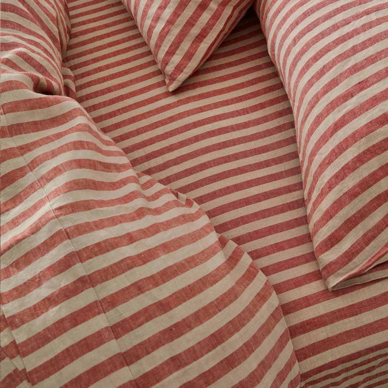 Piglet in Bed Pembroke Stripe Bedding Sandstone Red 6 80b6921c ab8a 4c48 963c b8dd450df773