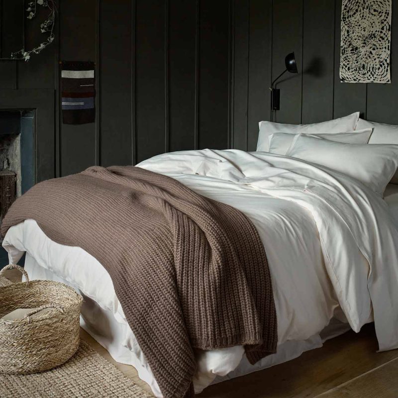 Piglet in Bed Wool Knit Throw Caramel Lifestyle 1 abf85460 95eb 45fd 900e 2e596440475d