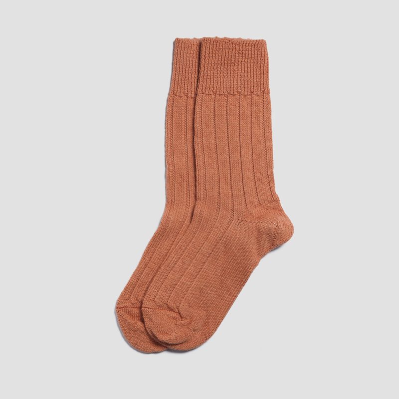 PigletinBed AlpacaBedSocks BurntOrange 1 GreyBG Updated