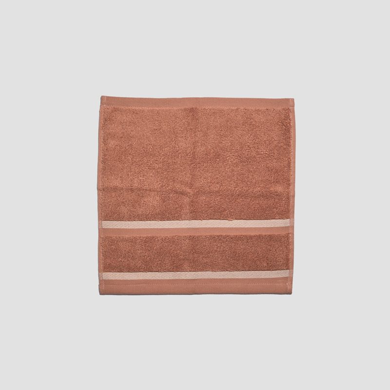 PigletinBed BathroomCollection FaceCloth WarmClay 2 greyBG