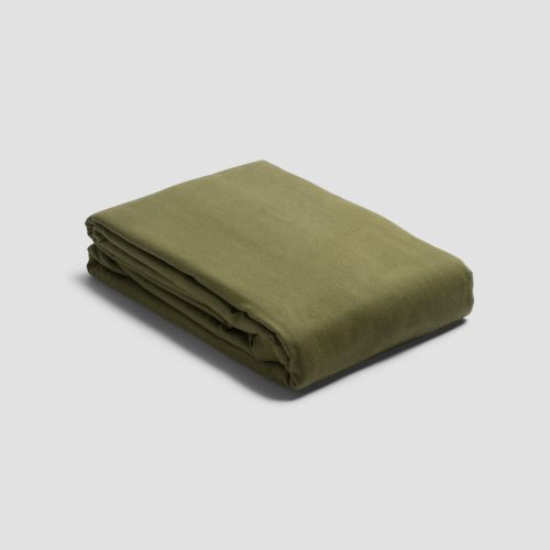 PigletinBed BrushedCottonBedding DuvetCover Olive 1 GreyBG