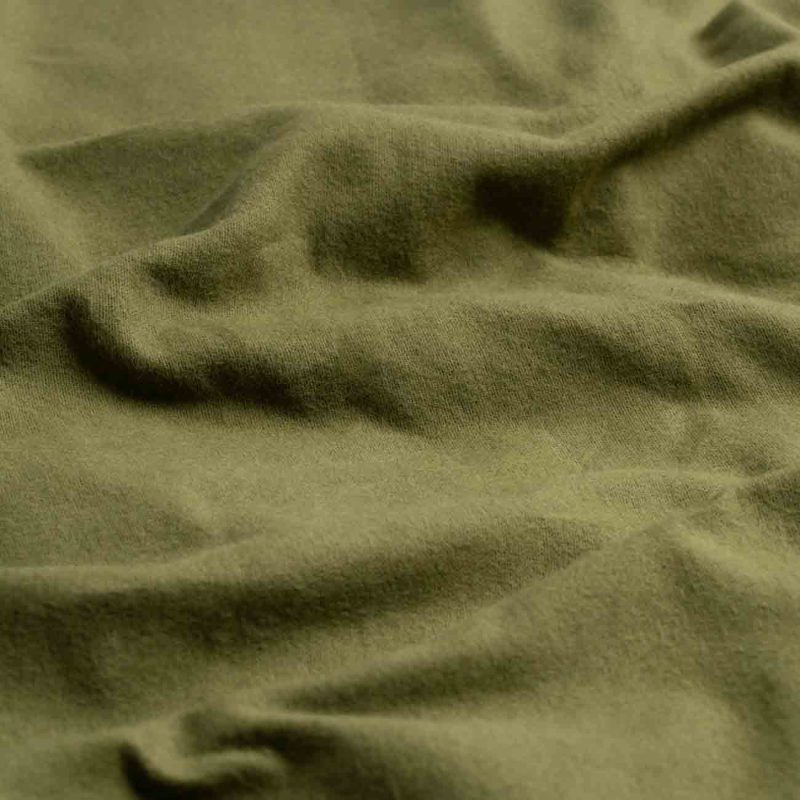 PigletinBed BrushedCottonBedding FlatSheet Olive 2