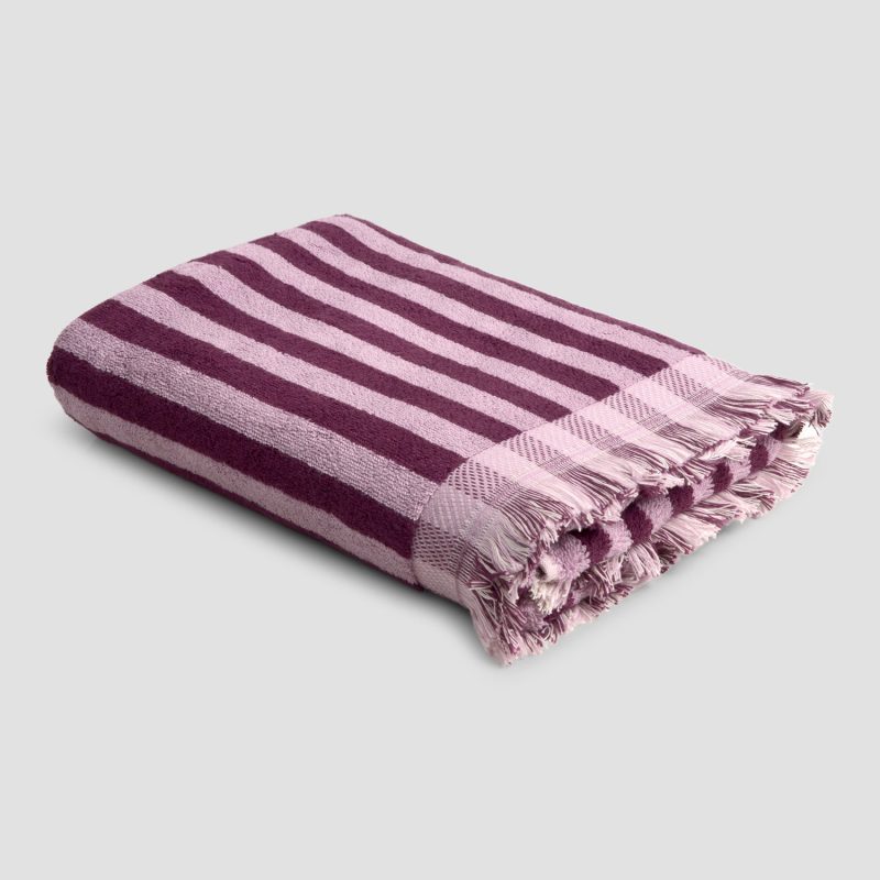 PigletinBed CottonBathTowel BerryMauve 1