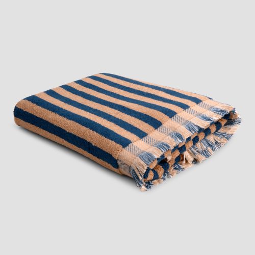 PigletinBed CottonBathTowel BluePorcini 1