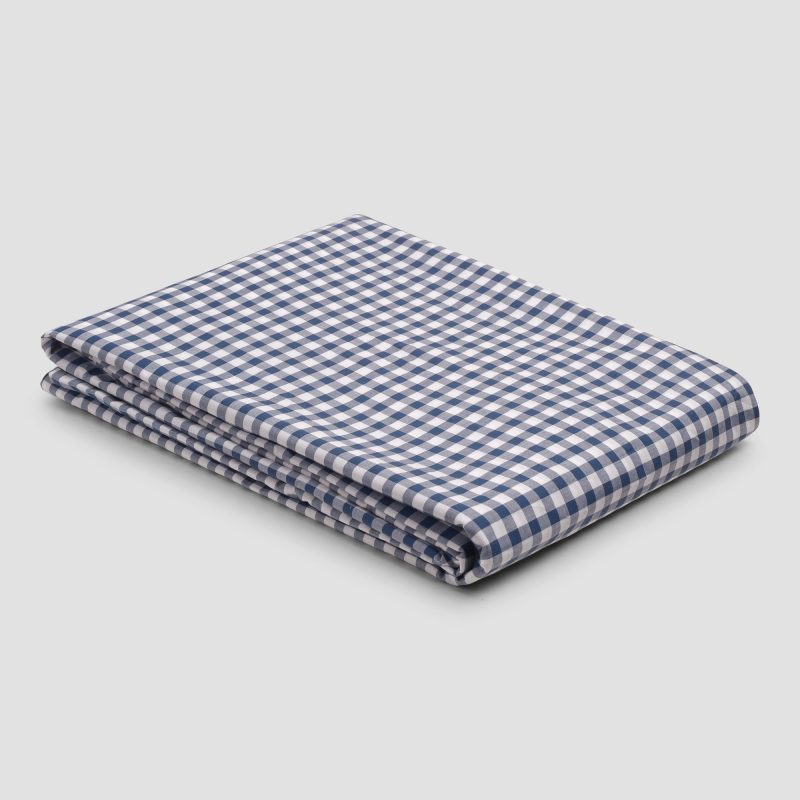 PigletinBed CottonGinghamBedding Indigo DuvetCover