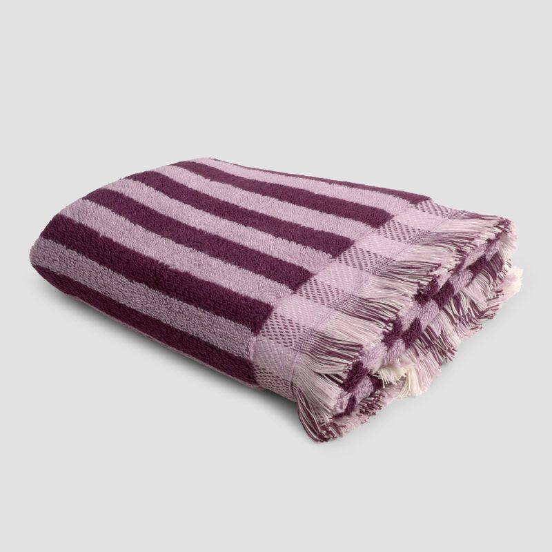 PigletinBed CottonHandTowel BerryMauve 1