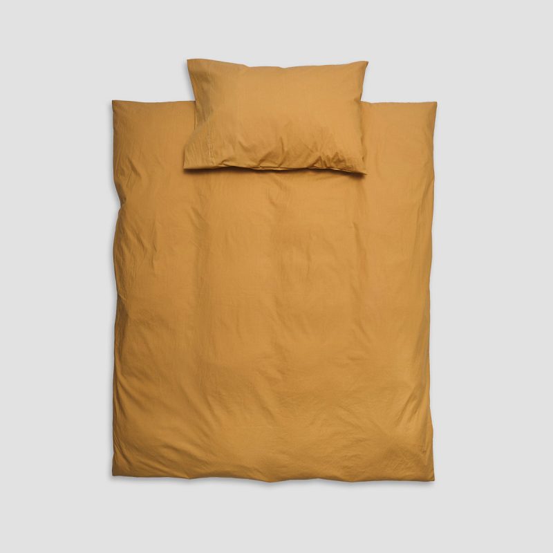 PigletinBed KidsPlainCottonBedding CotSet Butterscotch 1 GreyBG