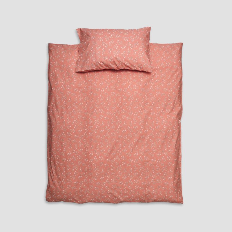 PigletinBed KidsSpringSprigCottonBedding CotSet Apricot 1 GreyBG