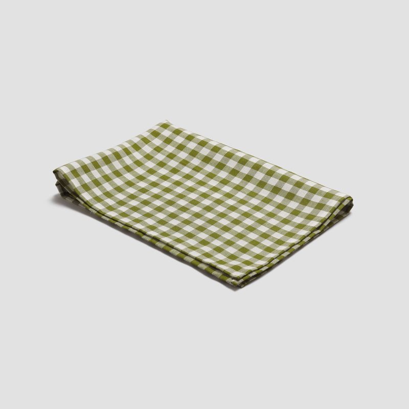 PigletinBed Kitchen LinenTeaTowel BotanicalGreen 1 GreyBG