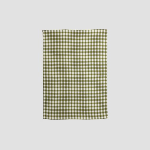 PigletinBed Kitchen LinenTeaTowel BotanicalGreen 2 GreyBG 1