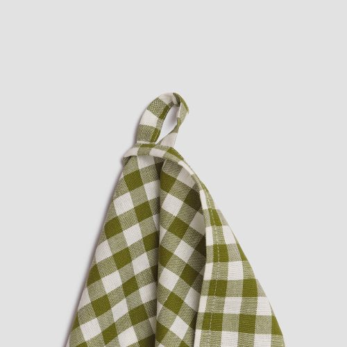 PigletinBed Kitchen LinenTeaTowel BotanicalGreen 3 GreyBG