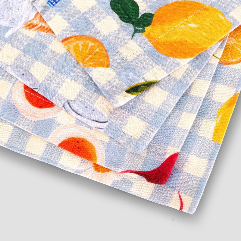 PigletinBed Linen Coaster PicnicAlfresco Detail1