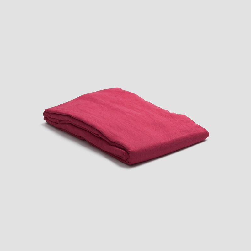 PigletinBed Linen FittedSheet Fuschia 1 GreyBG 1