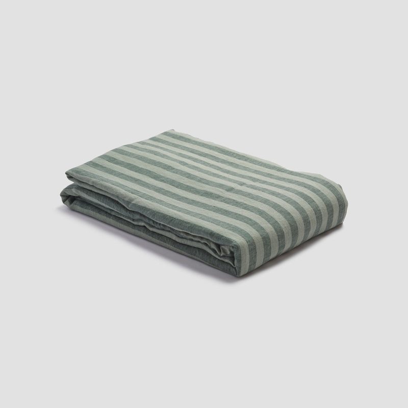 PigletinBed LinenDuvetCover PineGreenPembrokeStripe 1 4ee87966 7c33 4b4c 8ed8 072af0d8d1cb