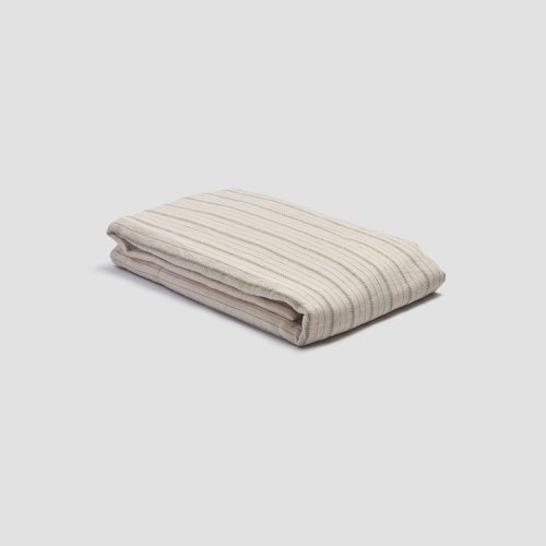 PigletinBed LinenFlatSheet PearTickingStripe 1 greyBG b17cf060 d105 4ecb 98fd fdd85b0a19c8