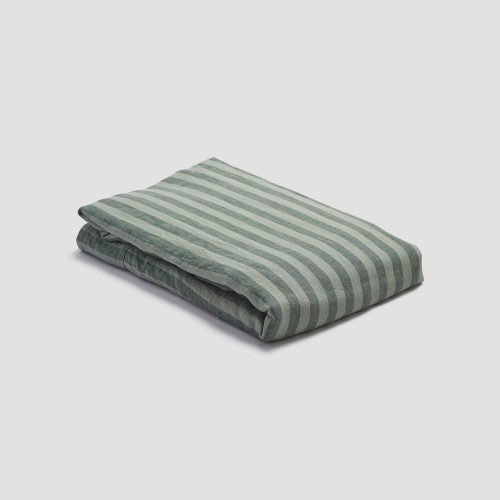 PigletinBed LinenFlatSheet PineGreenPembrokeStripe 1 a50bff80 fbda 4ce4 b6ce 93b8f64730ea