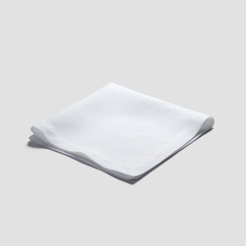 PigletinBed LinenNapkin White 1 greyBG