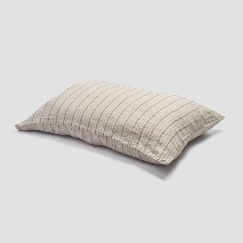 PigletinBed LinenPillowcase PearTickingStripe 1 greyBG bce24091 64fc 4d4e b8fc 0ffb5bcd4ac9