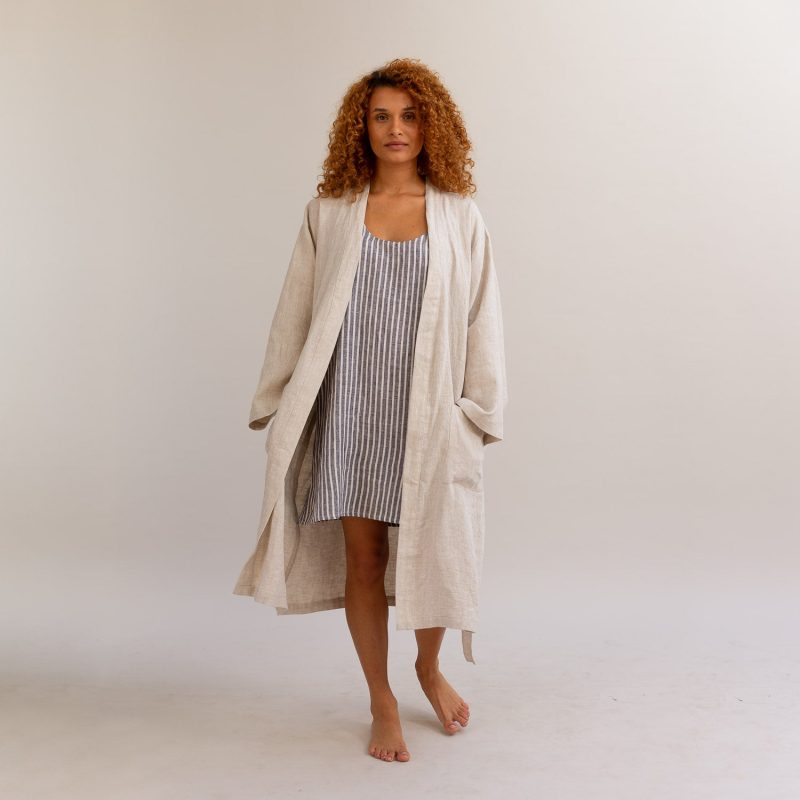 PigletinBed LinenRobe Oatmeal 1