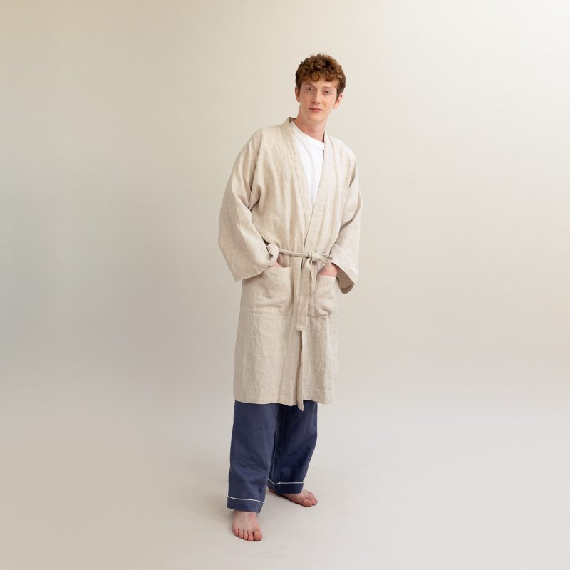 PigletinBed LinenRobe Oatmeal 9