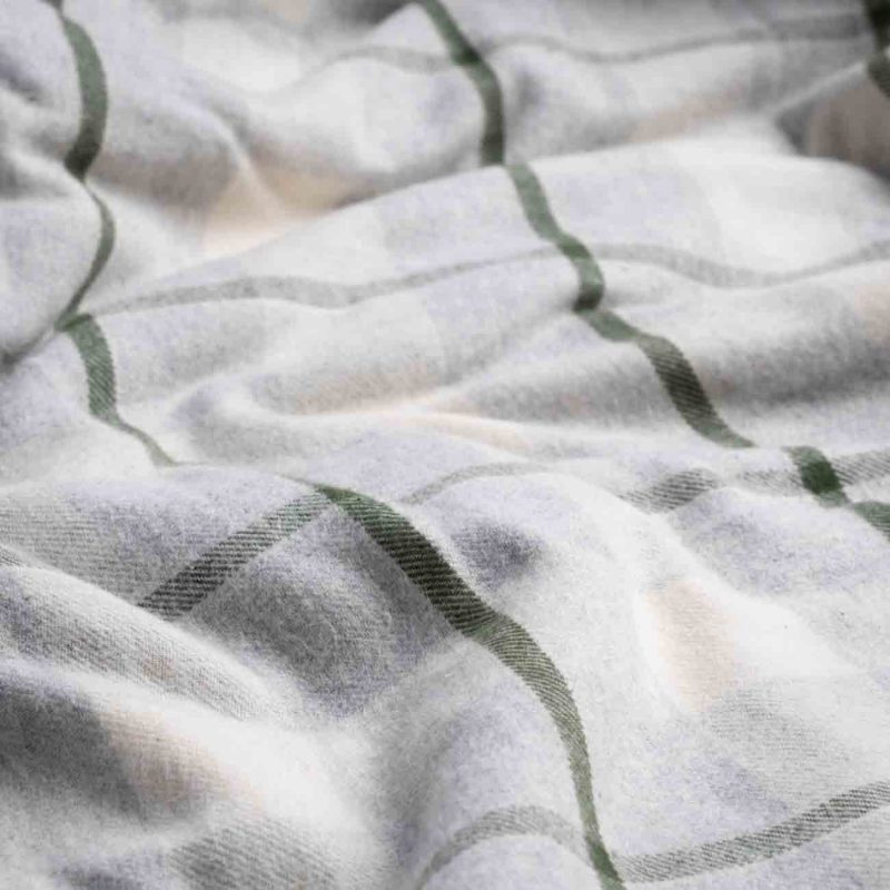 PigletinBed PlaidCheckBrushedCottonBedding FlatSheet FernGreen 2 99af6678 0390 4552 969e f926a7d00395