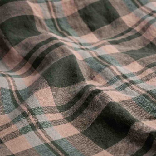 PigletinBed PlaidCheckLinenBedding FlatSheet FernGreen 2 ef8339a3 9d10 4c1d a30b 4fd98e7dfb9f