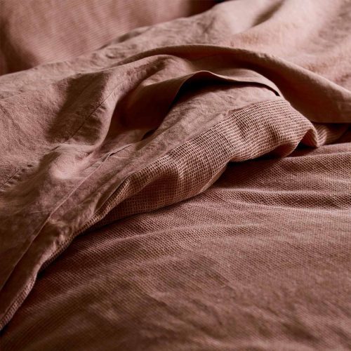 PigletinBed WaffleChambrayBedding Toffee DuvetCover 2 d4150d05 af36 4683 98f3 c9734b164563