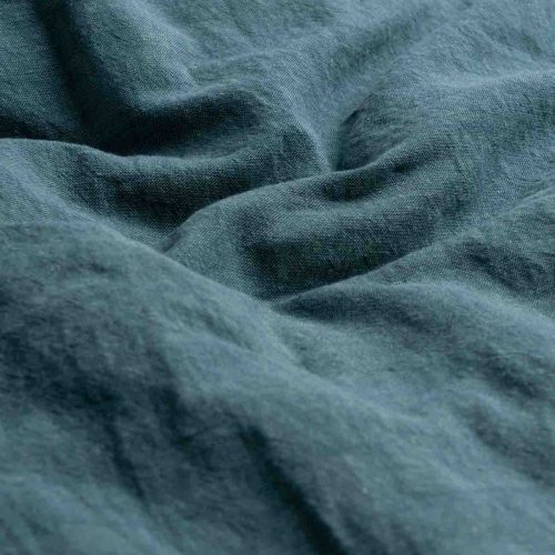 PigletinBed WaffleLinenCottonBedding FlatSheet Teal 2 ce0b771a a6af 41b2 9af9 dd15588da9de