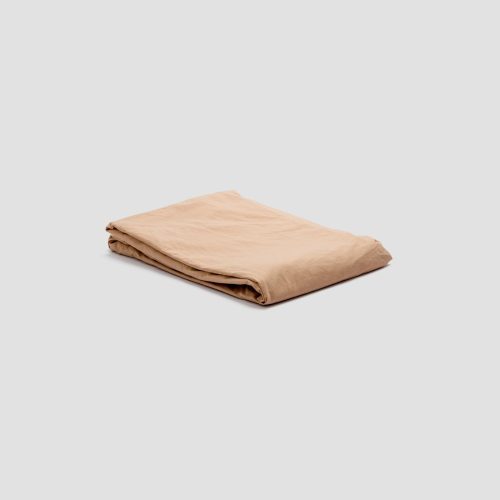 PigletinBed WashedCotton FittedSheet CafeauLait 1 greyBG