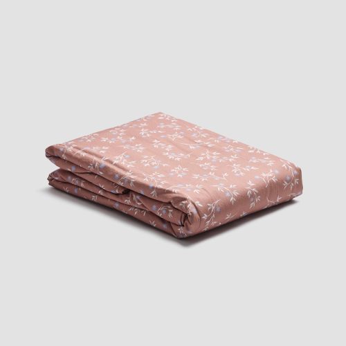 PigletinBed WashedCottonDuvetCover SpringSprig Chestnut 1 GreyBG